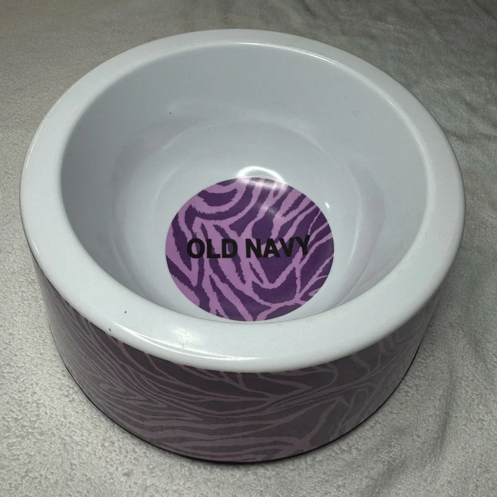 Old Navy Dog Bowl Purple